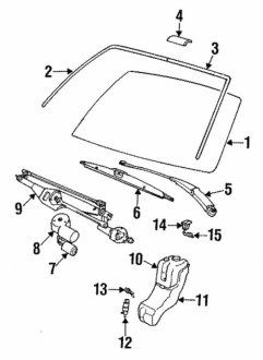 Прокладка, ветровое стекло BMW 51318117457