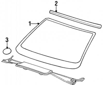 Скло лобове BMW 51318174011