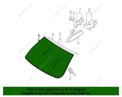 Скло лобове BMW 51318408530