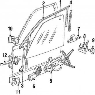 Стекло BMW 51328107672