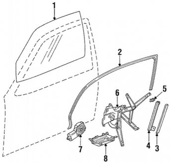 Скло BMW 51328189609