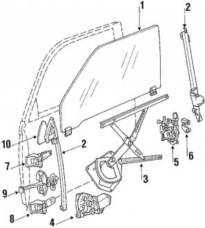 Стеклоподъемник BMW 51331868829