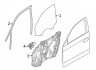 Стекло двери бокового окна, переднее левое BMW 51337432229 (фото 4)