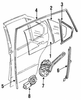 Склопідйомник BMW 51348119775