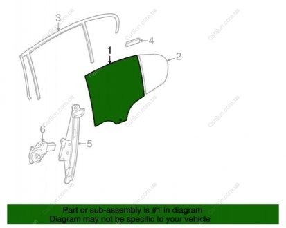 Дверное стекло BMW 51357259819