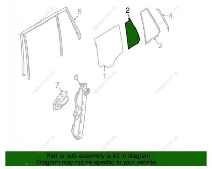 Скло дверей П BMW 51363401818