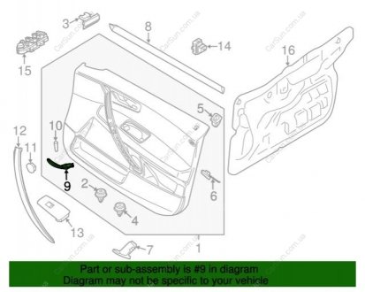 Ручка дверей п.хром BMW 51413415580