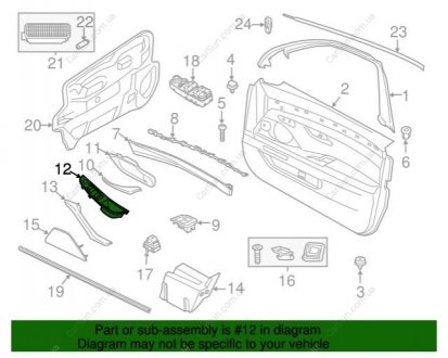 Ручка дверей внутрішня BMW 51417225867