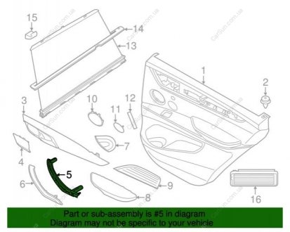 Тримач ручки П BMW 51417345332