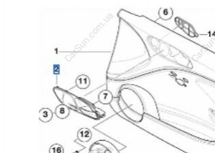 Ручка, внутри BMW 51418237587