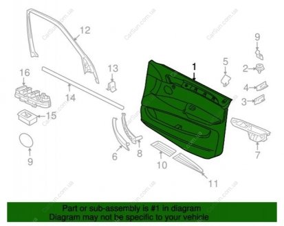 Обшивка дверей BMW 51419133563