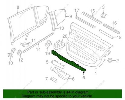 Обрізна панель BMW 51429115575