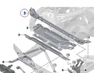 Соединение Верхнее Заднее BMW 51648491817