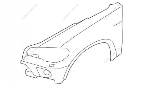 Крыло в сборе BMW 51657178398