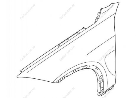 Крыло Л Пд BMW 51657418955