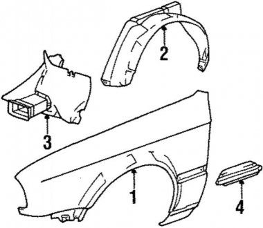 Підкрилок BMW 51711942808