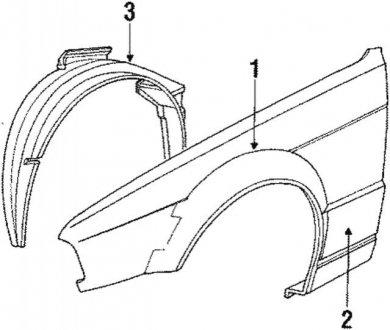 Обшивка, колісна ніша BMW 51711944364