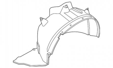 Обшивка, колесная ниша BMW 51713400053