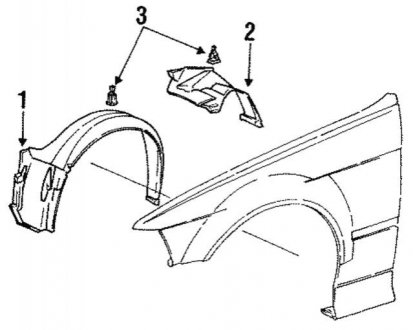 Обшивка, колісна ніша BMW 51718151561