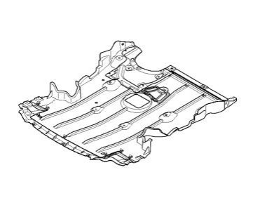 Екран моторного відсіку BMW 51758046494