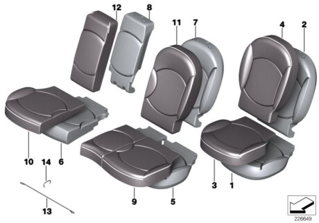 Оригинальная запчасть BMW 52209812715