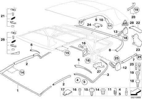 Амортизатор багажника и капота BMW 54348268979