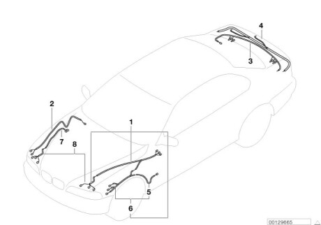 Набір проводів для ремонту багажника H61110 BMW 61116905920