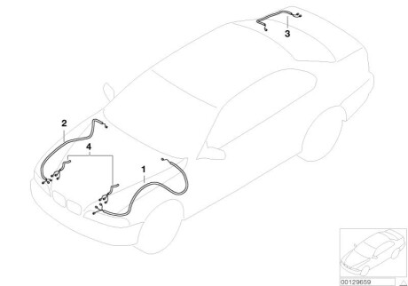 Комплект проводів для ремонту заднього правого 611013 BMW 61116943319