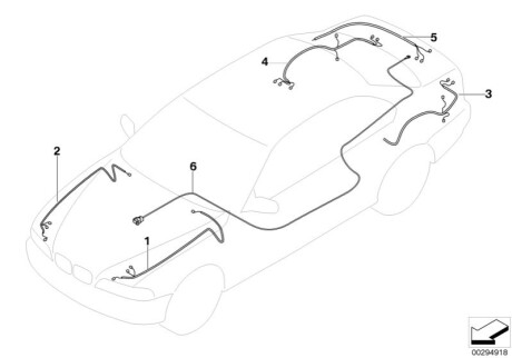 Комплект ремонтной проводки багажника 611013 BMW 61119114319