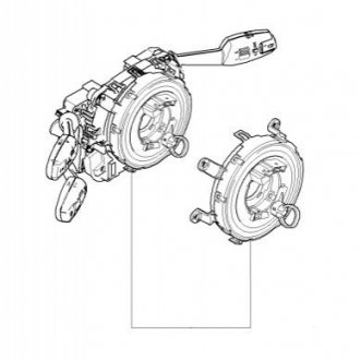 Блок переключателей на рулевой колонке BMW 61316965290