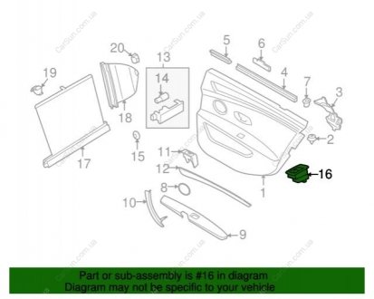 Кнопка склопідіймача BMW 61319113931