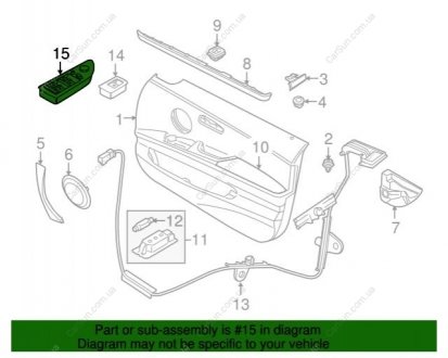 Переключатель окна BMW 61319132137