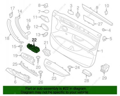 Віконний перемикач BMW 61319208111