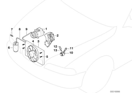 Датчик включения вентилятора BMW 61319401973