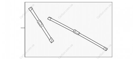 Комплект щіток склоочисника BMW 61615A25860