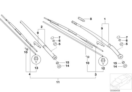 Резиновый E46 эл.щет BMW 61617010247