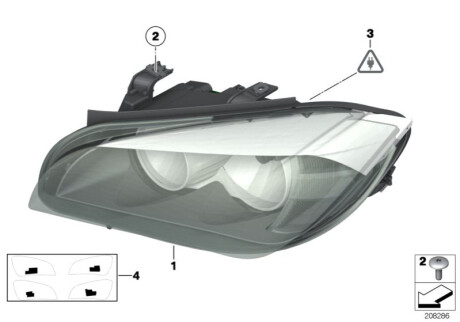 Основна фара BMW 63112990002