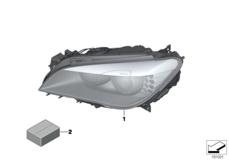 Основная фара BMW 63117228432