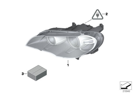 Основна фара BMW 63117240792