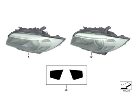 Основна фара BMW 63117263640