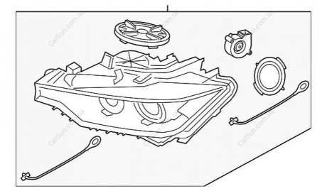 Основная фара BMW 63117377856