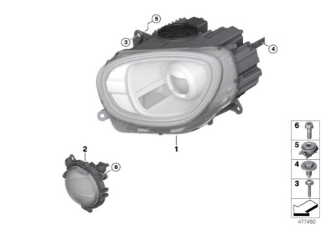 Оригинальная запчасть BMW 63117441318