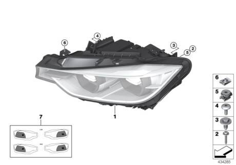 Фара з Led Technolog 631003 BMW 63118492474