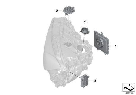 Модуль контроля BMW 63119498408