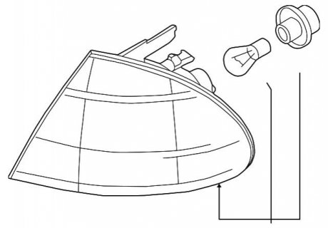 Ліхтар покажчика поворота BMW 63126904308
