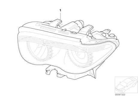 Основная фара BMW 63127164687