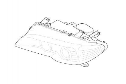 Основна фара BMW 63127165949