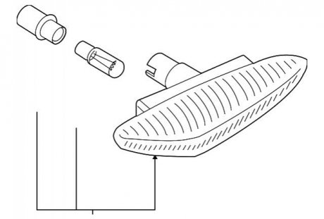 Лампа повторювача BMW 63137165742