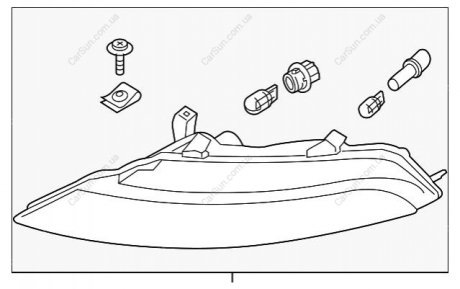 Указатель поворота BMW 63137165808