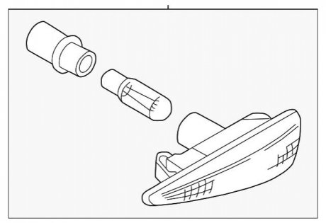 Указатель поворота BMW 63137165913